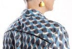 Baïsap - Chemise femme motif graphique effet 3D manche longue - Impression digitale sur coton léger - #2549