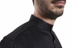 Baïsap - Soutane chemise noire - Chemise longue noire col mao - #2632