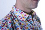 Baïsap - Chemise colorée psychédélique - Vagues - Chemise homme originale & cintrée - #1479