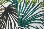 Baïsap - Chemise verte - Palmes - Palmes vertes imprimées sur rayonne - #1831