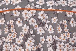 Baïsap - Chemise a fleur blanche - Cerisier Gris - Chemise grise et blanche en coton léger - #2842