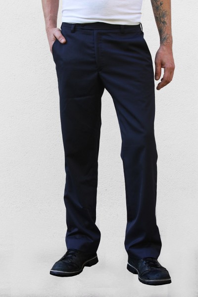 Baïsap - Pantalon bleu marine casual - Tea Time - Pantalon de costume, fluide, homme