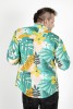 Baïsap - Chemise verte motif - Tropicool - Chemises tropicales hommes - #3088