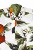 Baïsap - Chemises orange manche courte - Chemise fruits et fleurs en viscose - #2822