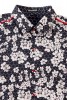 Baïsap - Chemises à fleurs homme - Alvéole - Chemise noir et blanche homme - #2744