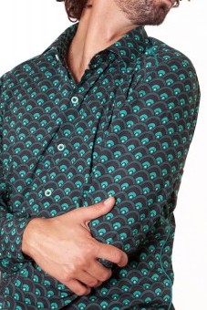 Baïsap - Scale shirt for men - Graphic button up shirts