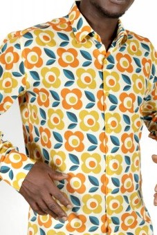 Baïsap - 70's shirt for men - Vintage floral shirt