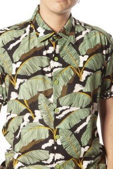 Baïsap - Banana leaf shirt short sleeve - Tropical half sleeve for men