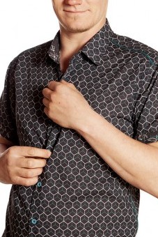 Baïsap - Graphic short sleeve - Cubes - Geometric shirts for men