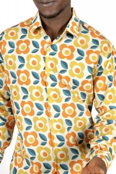 Baïsap - 70's shirt for men - Vintage floral shirt