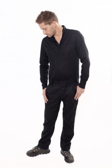 Baïsap - Overol hombre negro  - Overol streetwear chic 