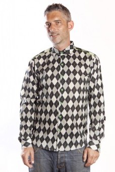 Baïsap -  Camisa de rombos - Jacquard - Camisa de cuadros de hombre 