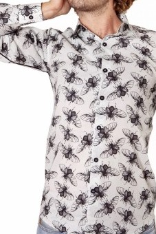 Baïsap - Insect shirt - Beetles - Beetle print shirt for men