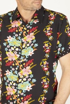 Baïsap - Chemise Hawaï - Russe - Chemisette cintrée en viscose