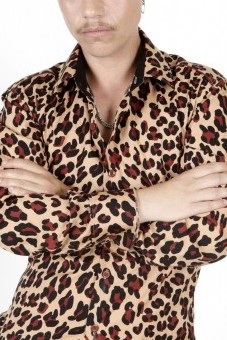 Baïsap - Shirt Leopard print - Animal print shirt for men