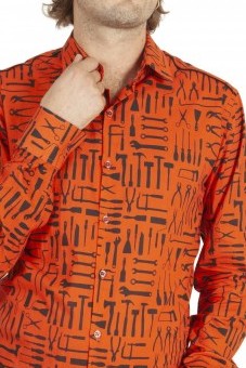 Baïsap - Tools shirt - Black orange shirt
