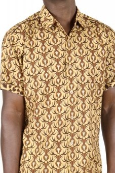 Baïsap - Animal print shirt short sleeve - Dears - Light casual button up for men