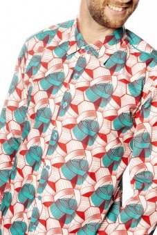 Baïsap - Wax shirt, long sleeve - African shirt for men