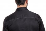 Baïsap - Black dress shirt - Snake - Fitted dress shirts, thick cotton - #1882
