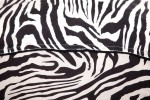 Baïsap - Mens zebra shirt, short sleeve - Black & white printed viscose - #2761