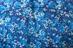 Baïsap - Stern Muster Hemd - Blauer Stern - Viskose Hemd, slim Fit - #1467