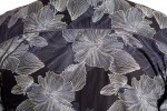 Baïsap - Chemise noir a fleur homme - Azalée - Chemise cintrée en coton épais - #2662