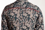 Baïsap - Cherry blossom shirt - Blue Blossom - Blue floral shirt for men, light cotton - #2659