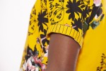 Baïsap - Kurzarm Hemd Blumenmuster - Schafgarbe - Gelbes hemd kurzarm für Herren aus Viskose - #2981