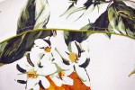 Baïsap - Herrenhemd kurzarm Orange - Obst, Blätter & Blumen Hemd - #2819