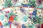 Baïsap - Mens bird shirt short sleeve - Tropical half sleeve with colors - #3227