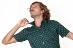 Baïsap - Grünes Kurzarmhemd - Schuppen - Kurzarm Hemden mit Aufdruck - #2957