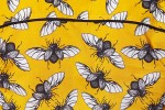 Baïsap - Yellow printed shirt, short sleeve - Beetle - Insect shirt for men, light & fitted - #2934