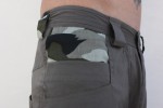 Baïsap - Men harem pants - grey - Camouflage - Harem pants for men - lightweight grey cotton - highlighted by printed camouflage on 2 loops and 2 of the 6 pockets - #535