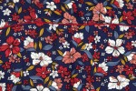 Baïsap - Dark blue floral shirt - Liberty - Fitted dress shirts for men - #3079