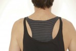 Baïsap - Camiseta de tirantes Rhino - Camiseta sin mangas doble en jersey negro y a rayas negro y gris - #348