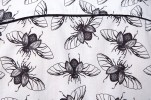 Baïsap - Chemise manche courte imprimé - Coléoptères - Chemise insecte noir et blanc pour homme - #2927