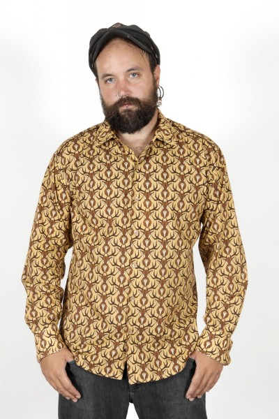 Baïsap - Chemise imprimé animal - Cerfs  - Chemises cintrées pour hommes 