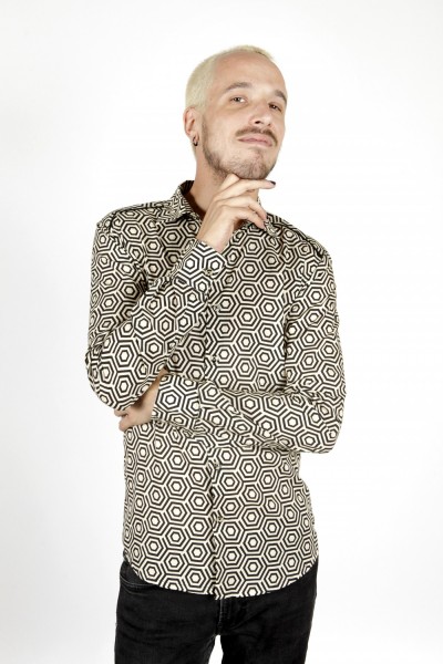 Baïsap - Hexagon shirt - Bulgomme - Psychadelic geometric print shirt