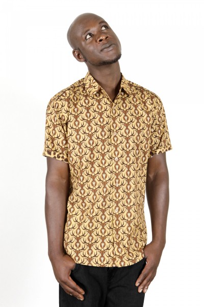 Baïsap - Animal print shirt short sleeve - Dears - Light casual button up for men