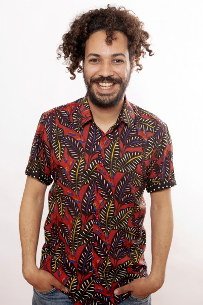 Baïsap - Camisa Africana masculina - Viscosa estampada estilo wax 