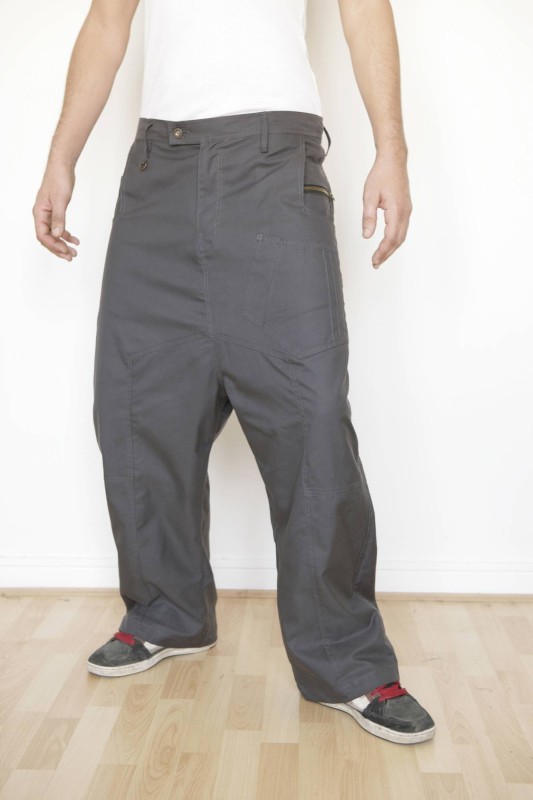 Baïsap - Gray Tiger pants - Harem pants for men