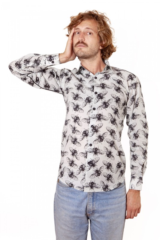 Baïsap - Insect shirt - Beetles - Beetle print shirt for men 