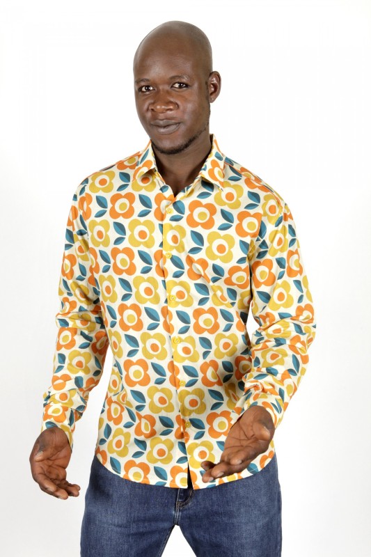 Baïsap - 70's shirt for men - Vintage floral shirt 