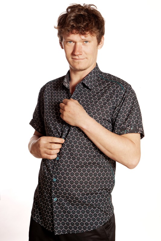 Baïsap - Graphic short sleeve - Cubes - Geometric shirts for men 