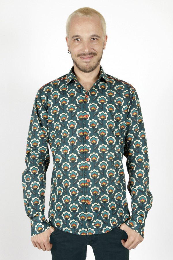 Chemise à fleurs homme - Rétro 