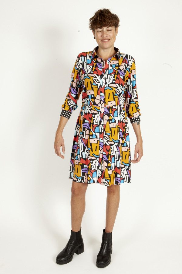 Robe chemise imprimée - Pop 