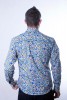 Baïsap - Mens fitted shirt - Olive - Flower & fruit print shirt - #1481