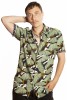 Baïsap - Camisa hojas manga corta - Banana - Camisa estampado tropical de hombre - #3202