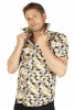 Baïsap - Camisa Triángulos manga corta - Camisa negra y dorada hombre - #3525