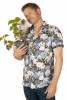 Baïsap - Camisa lotus - Camisa floral azul - #3611